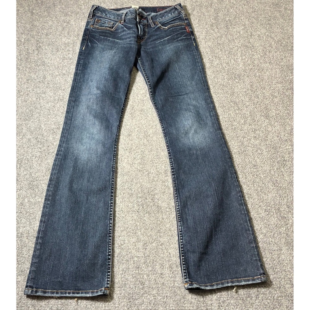 Silver Jeans Toni Bootcut Jeans Womens 29‎ Dark Wash Y2K Distressed